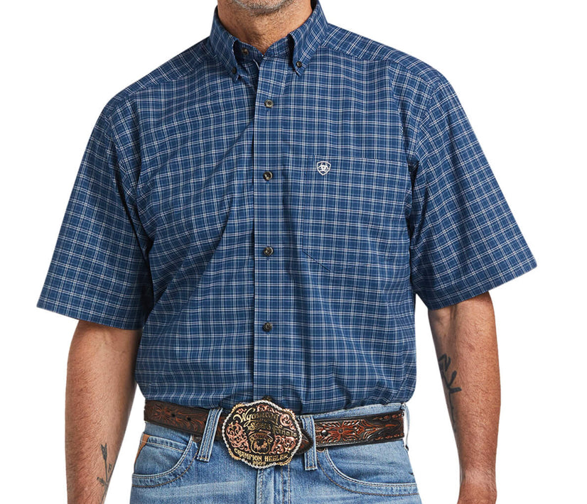 Men’s Ariat Short Sleeve Button Down Skyfall 10039749