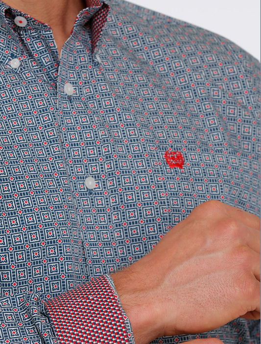 Shirts Men’s Cinch Navy MTW1105408