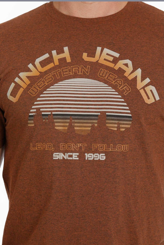 Shirts Men’s Cinch Rust Logo Tee Shirt MTT1690461
