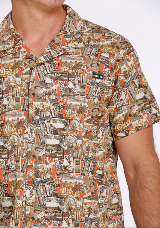 Shirts Men’s Cinch Camp Shirt MTW1401010