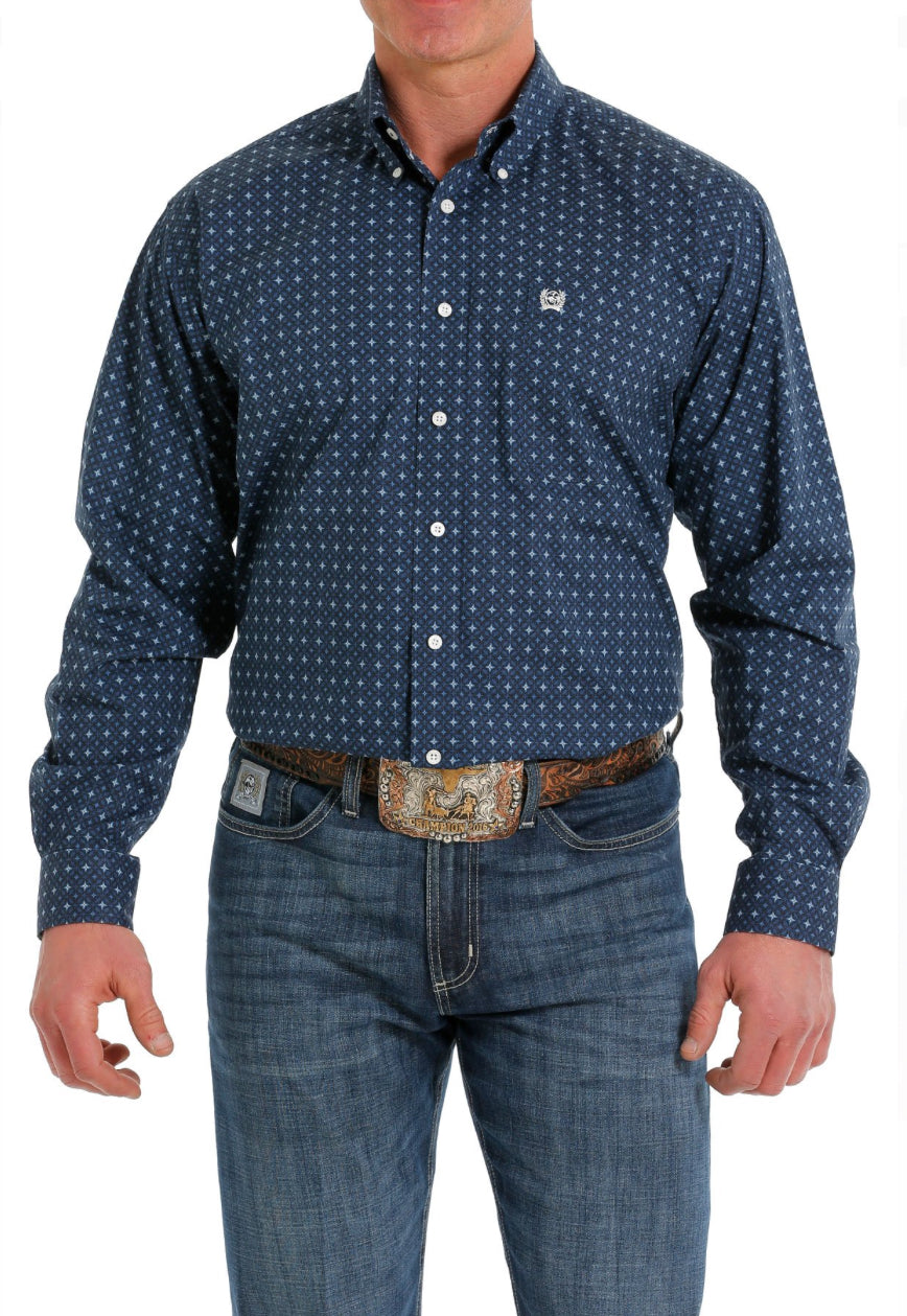 Mens Shirts Cinch Long Sleeve Button Down MTW1105508
