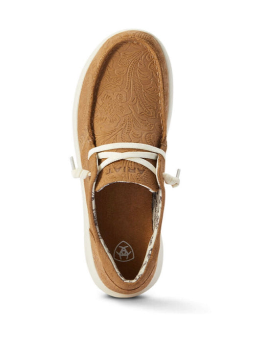 Shoes Women’s ARIAT 10040243 Hilo. Tan Floral Emboss.