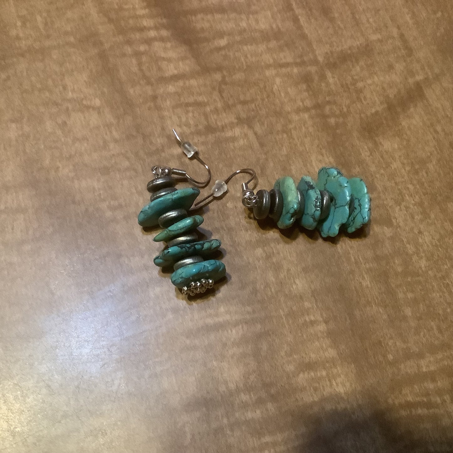 Turquoise Phases Layered Attitude Earrings AER4671