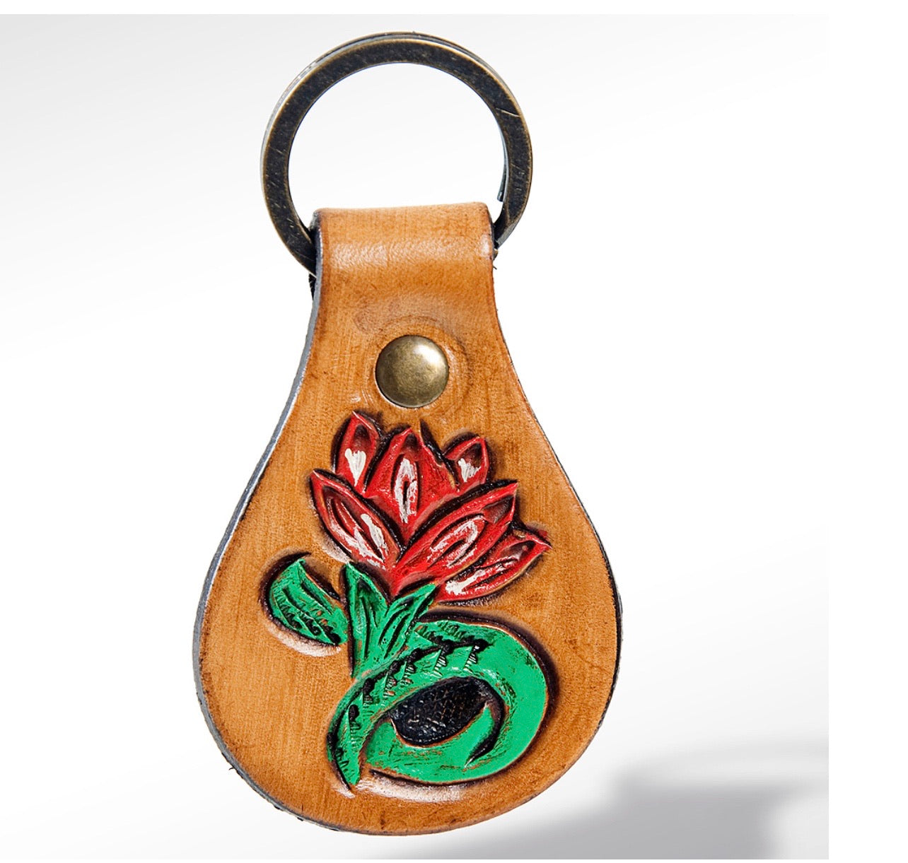 Tooled Leather keychain ADKR154