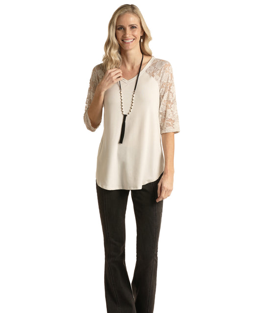 Shirts Women’s Panhandle Lace Sleeve Top WLWT21R0FH