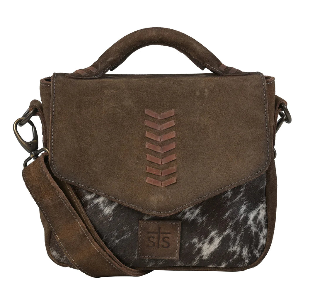 Purses STS Ranchwear Cowhide SaddleDakota Crossbody STS31343