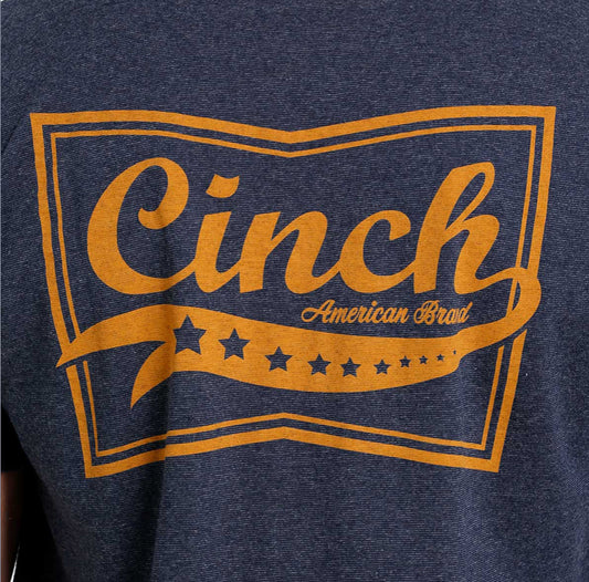Shirts Men’s Cinch Heather Navy Tee MTT1690521