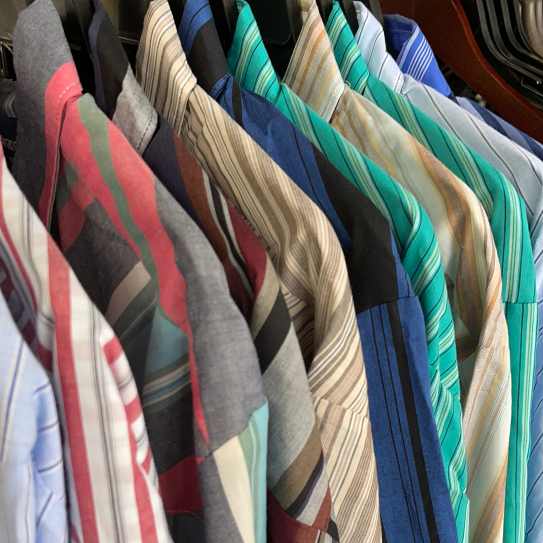 Shirts Men’s Wrangler Assorted Striped Long Sleeve Shirts 75951PP or 75201AA; 1075951PP or 1075201AA