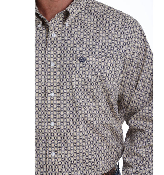 Shirts Men’s Cinch khaki button up MTW1104830