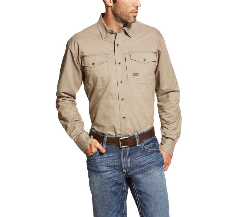 Shirts Men’s Ariat Rebar Ls Work Shirt 10019158