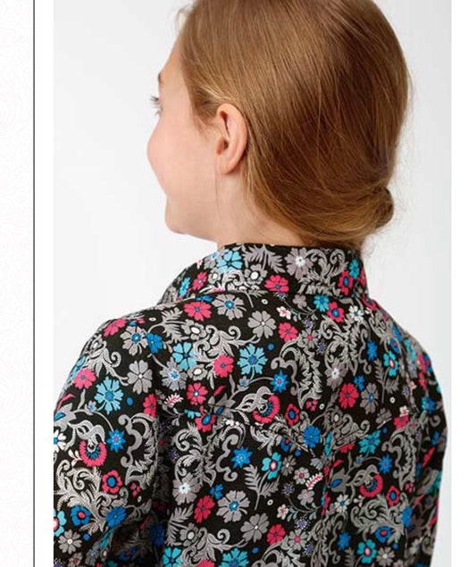 Shirts Kid’s Roper Floral Print Snap Up 03-080-0590-0102