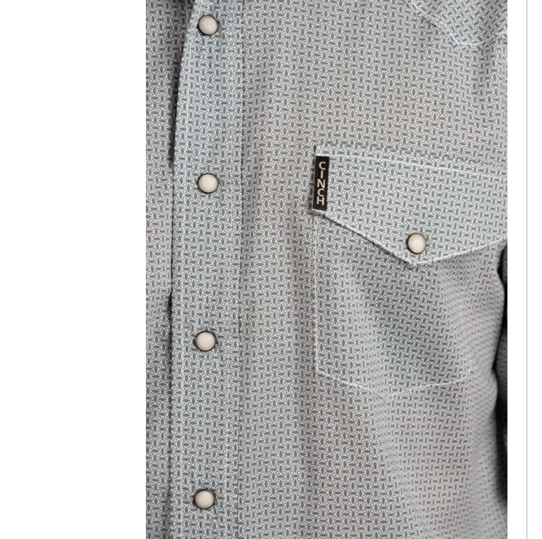 Shirts Men’s Cinch teal green pattern MTW1322020