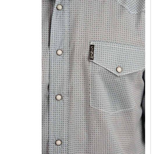 Shirts Men’s Cinch teal green pattern MTW1322020