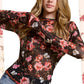 JDT7714-Semi Sheer Crew Neck Long Sleeve Mesh Layering Top