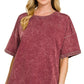 French Terry Acid Washed Tee Shirts 5314A