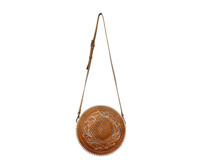 Purses Myra Bag Boho Mahogany Round Bag S-5833