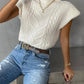 Outerwear Cable Knit Turtleneck Vest TO1830, CWOSWSL0141