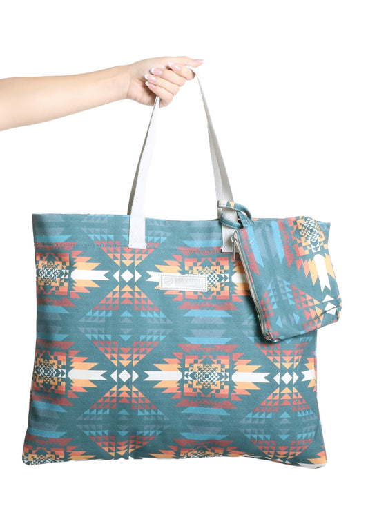 Bags Purses Rock&Roll Aztec Print Tote BU43X05005