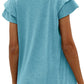Women’s Shirt Doubble Sleeve Ruffle V Neck CWTTSO527