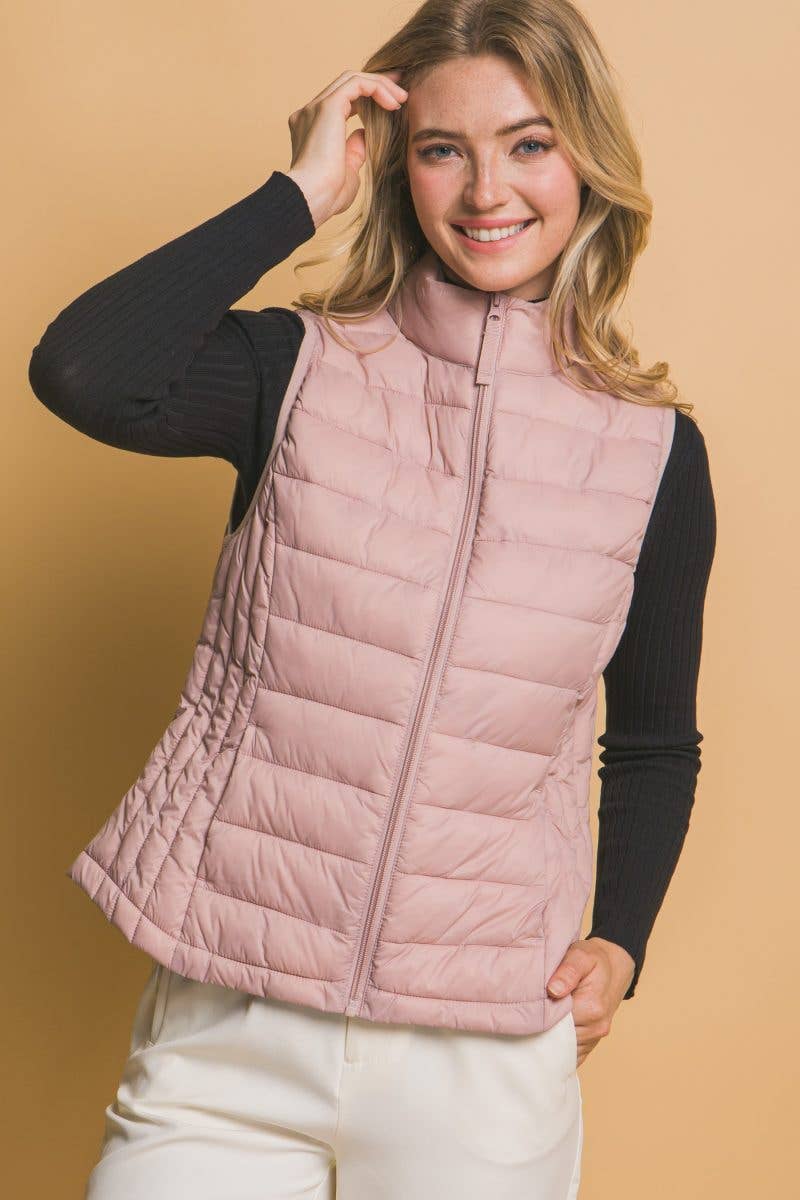 Outerwear Women;s Lightweight Down Packable Puffer Vest V5001