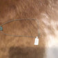 Jewelry Real Slab Turquoise Choker on Chain CHO-CHA-002-TUR