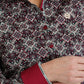 Shirts Women’s Cinch Burgundy and Black Geo Print Long Sleeve Button Up MSW9165042