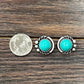 724213, 12mm Turquoise Stud Earrings