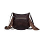 Purses Myra Bag Sculpted Brown Leather & Hairon Bag S-3343