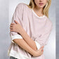 Shits Women’s Loose Fit Striped Short Sleeve Crew Neckline Top MCT7688