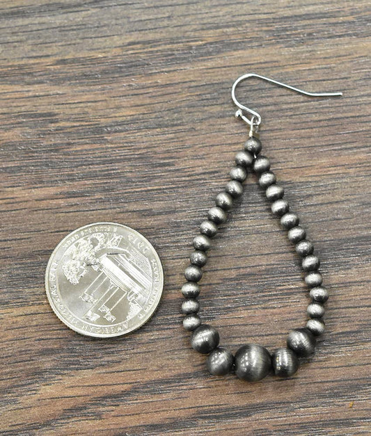 721357, Drop Navajo Bead Earrings