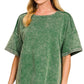French Terry Acid Washed Tee Shirts 5314A