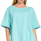 French Terry Acid Washed Tee Shirts 5314A