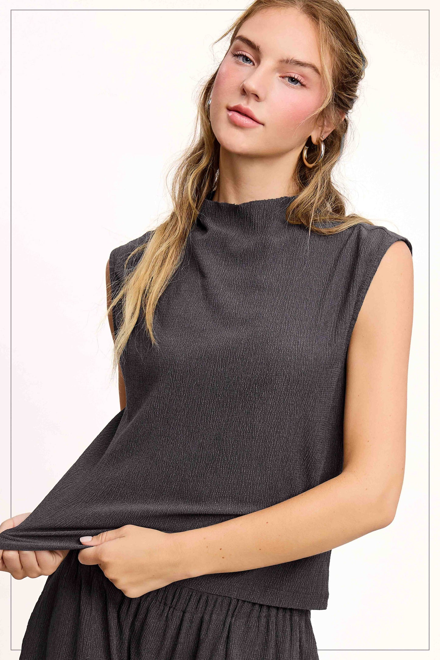 Crinkle Layer Top HCT7705