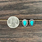 10mm Drop Turquoise Stud Earrings 723046