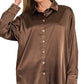 Satin Button Down Shirts 7271D4