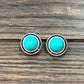 10mm Round Turquoise Stud Earrings 720598