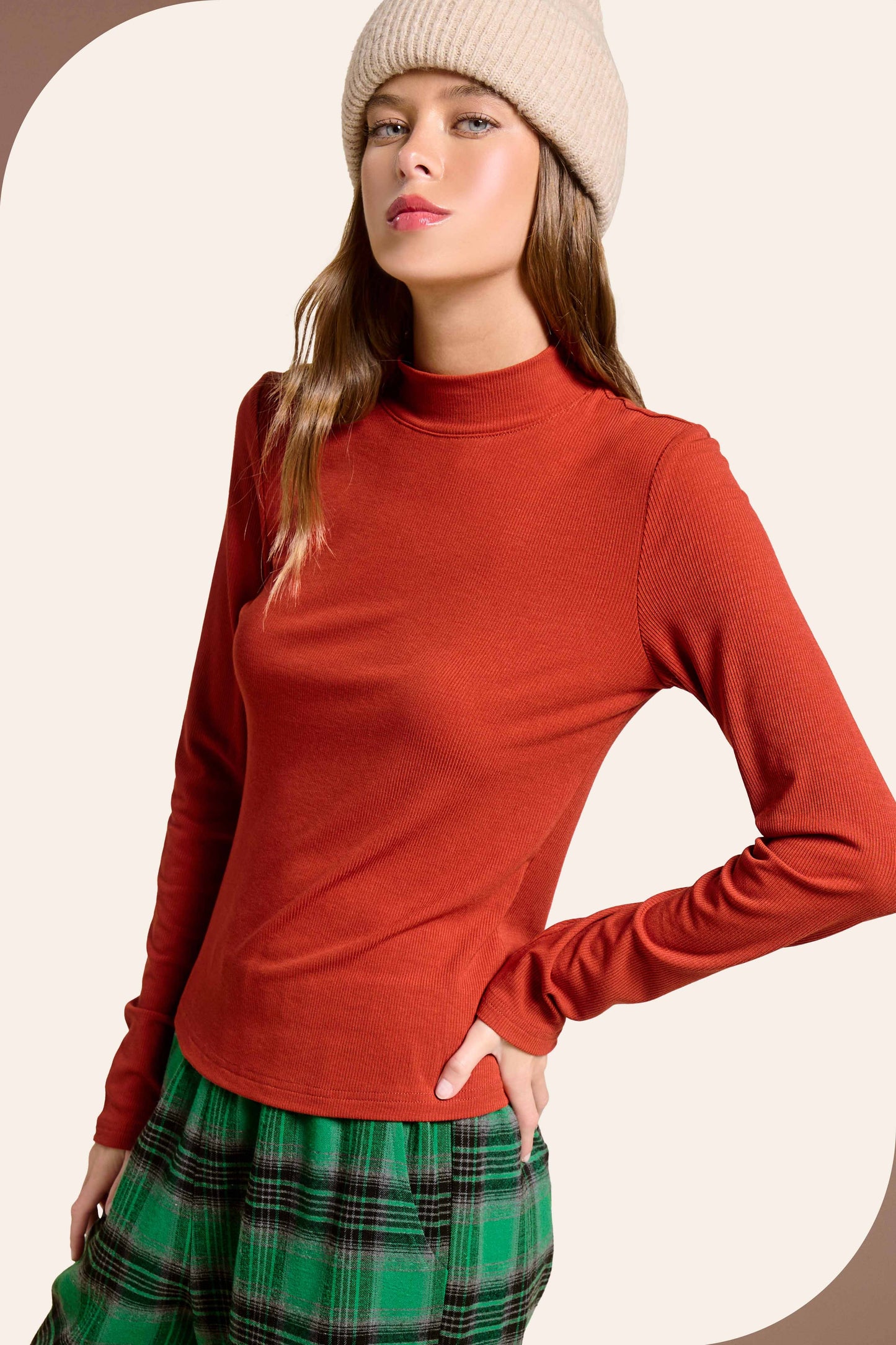Ribbed Turtleneck MCT7699