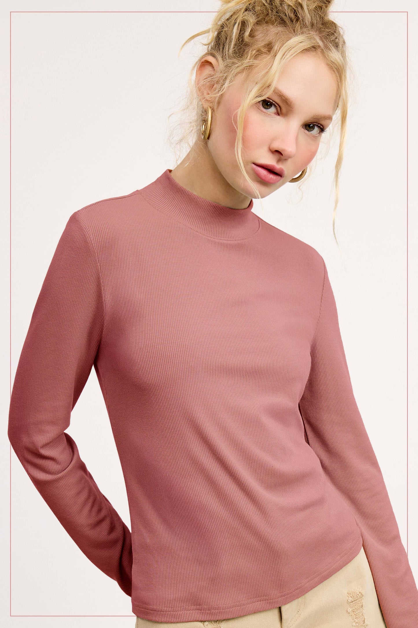 Ribbed Turtleneck MCT7699