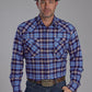 Shirts Mens Roper Plaid Flannel Pearl Snap Assorted 03-001-0522-1700AS