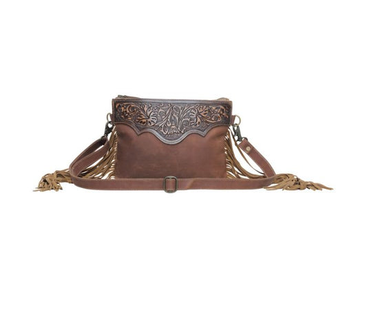 Purses Myra Bag Mocha Dash Hand-Tooled Bag S-5749