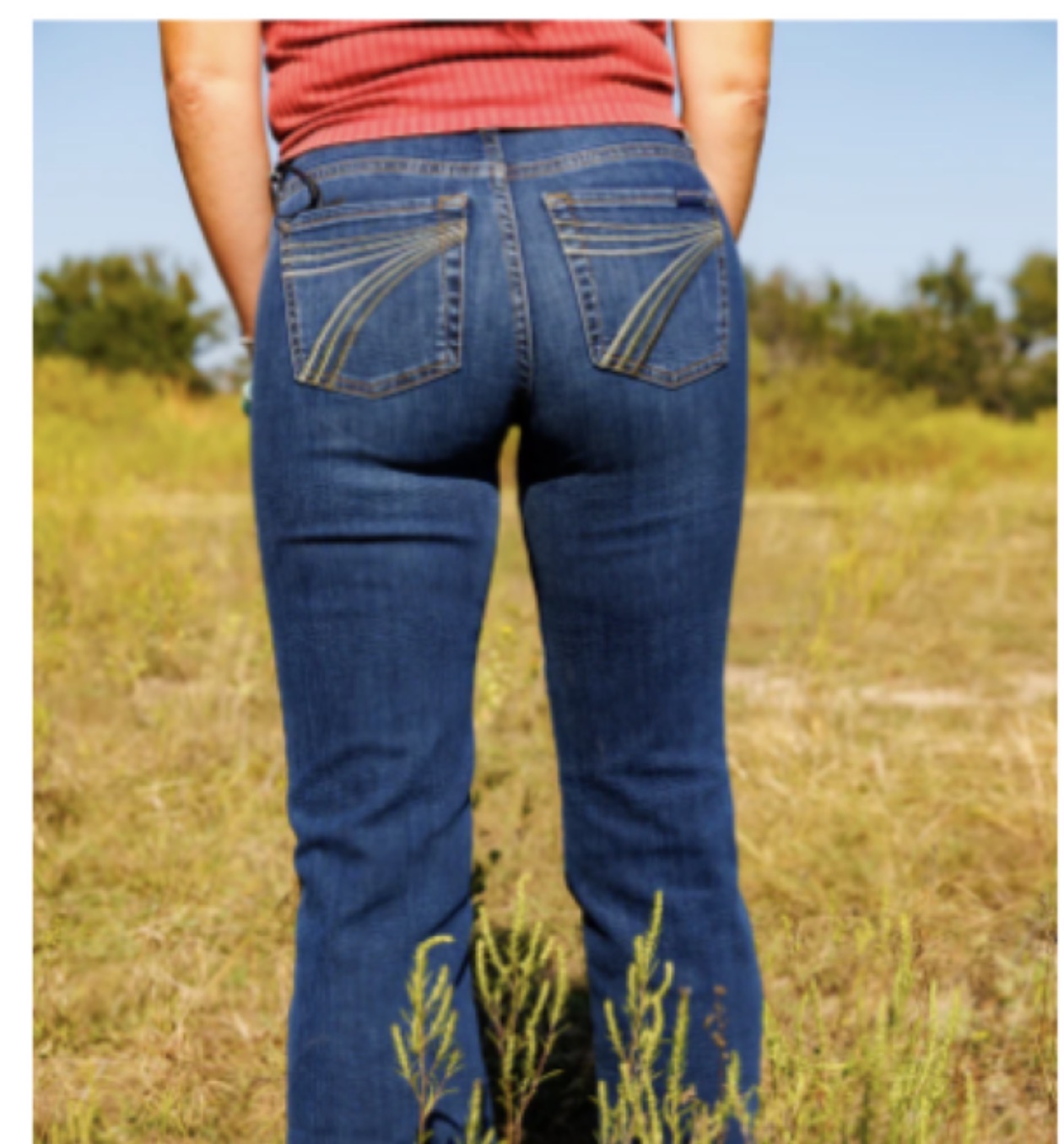 Brown/Green ombré  Long 7U300C49 Jeans Women’s Trousers  Long (EXCHANGE ONLY) 7 for all Mankind longer inseam Boxford 1W7