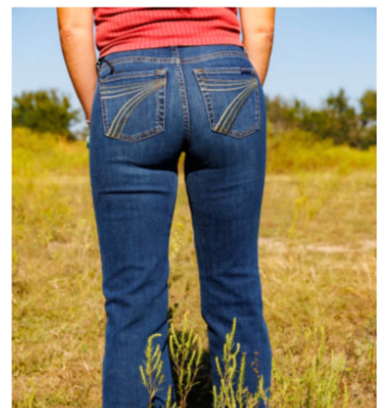 Brown/Green ombré  Long 7U300C49 Jeans Women’s Trousers  Long (EXCHANGE ONLY) 7 for all Mankind longer inseam Boxford 1W7