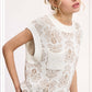 Outerwear Women’s Floral Sweater Vest MCS3587