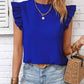 Shirts Women’s Round Neck Ruffled Sleeve RCDQ00380