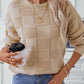 CWOSWL2805_LOOSE ROUND NECK PULLOVER KNITTED SWEATER outerwear women’s