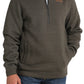Outerwear Men’s Cinch Half Zip  Brown Pullover MWK1913002