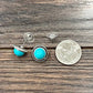 720598-1, 10mm Round Turquoise Stud Earrings