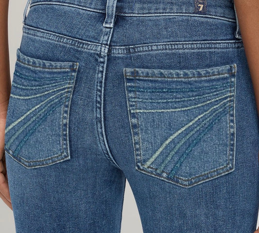 Blue ombré Tailorless 7U310A50 FLUX Jeans Women’s Trousers  (EXCHANGE ONLY) 7 for all Mankind Shorter inseam 1ZD