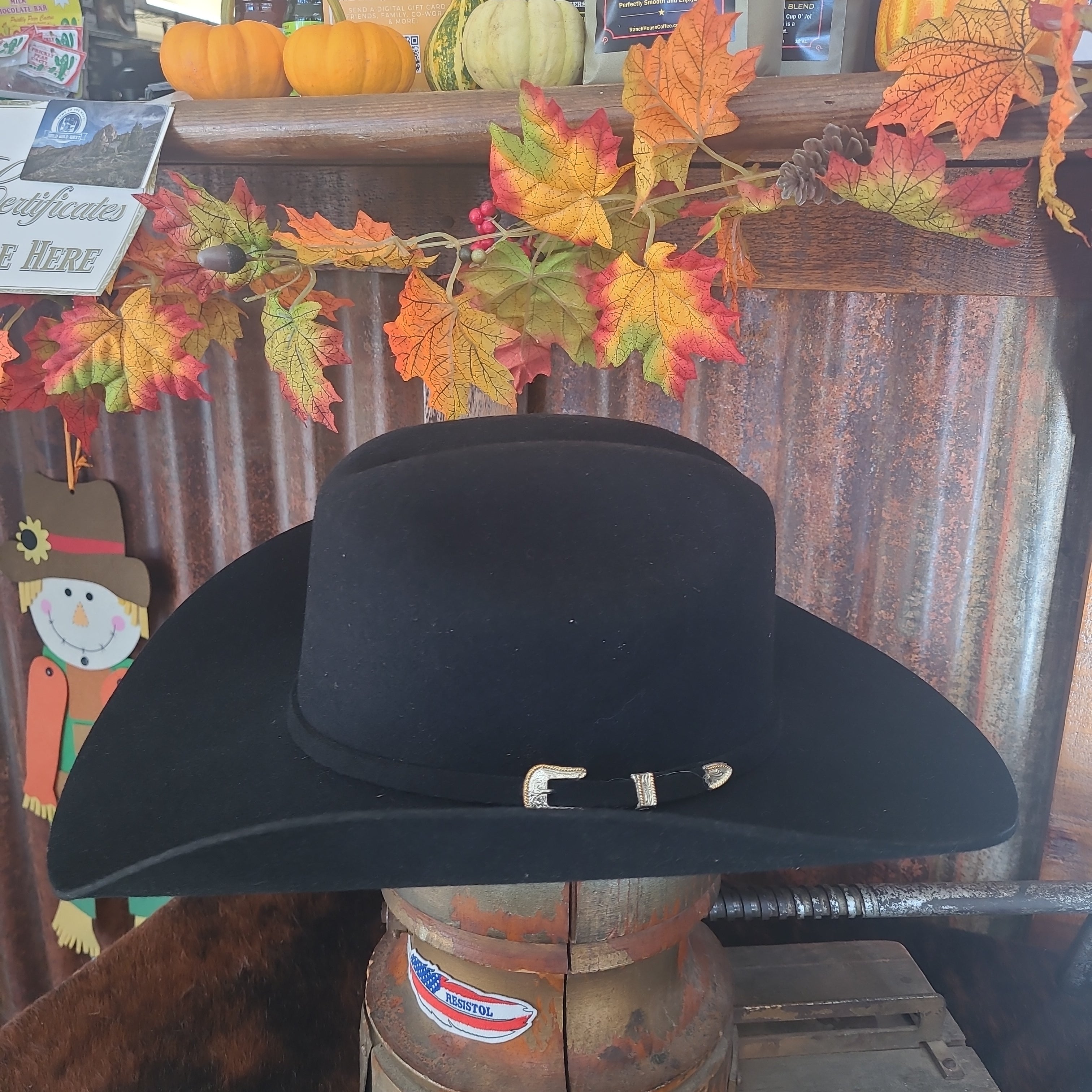 Stetson 4x beaver hat abraded black