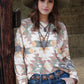 Shirts Women’s Long Sleeve Knit Aztec CTK7463002